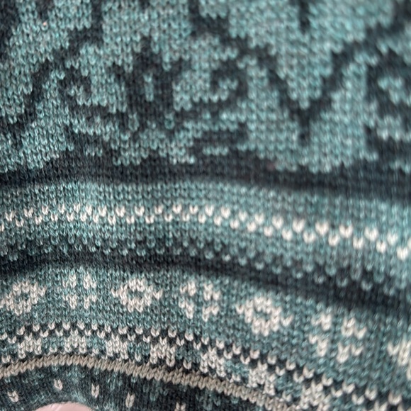 Appleseed’s Green Nordic Inspired Soft Zip Front Cardigan Size Medium - Picture 8 of 13